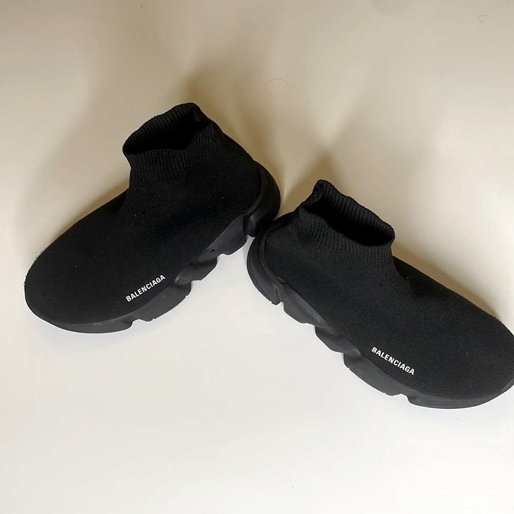 Boys black Balenciaga sneakers size 10-11